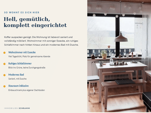 Wohnung zur Miete 550 € 2 Zimmer 44 m² Geschoss 2/3 frei ab sofort Am Viechtberg 8 Heilbrunn Wiesenfelden 94344