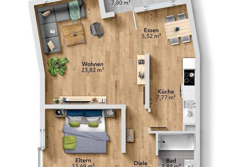 Wohnung zum Kauf 259.000 € 3 Zimmer 78,4 m² Groß-Karben Karben 61184