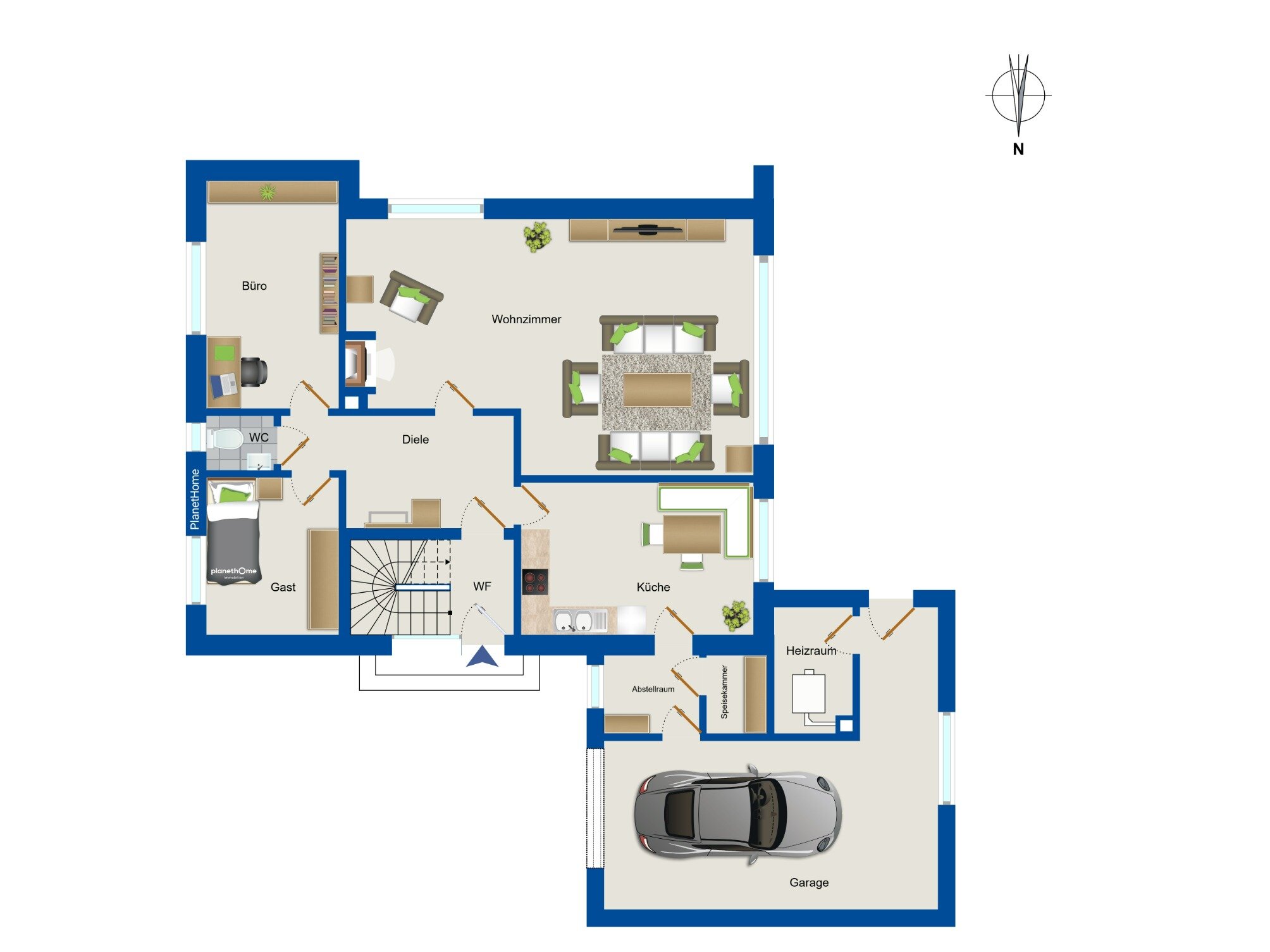 Einfamilienhaus zum Kauf 289.000 € 6 Zimmer 160 m²<br/>Wohnfläche 1.203 m²<br/>Grundstück Ramsloh-Hollen Saterland 26683