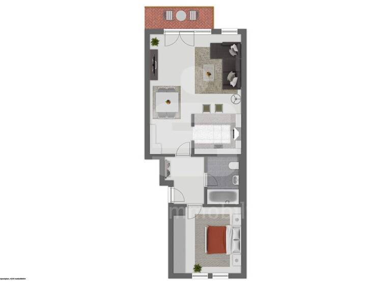 Wohnung zum Kauf 379.000 € 2 Zimmer 58,5 m² 2. Geschoss Bayenthal Köln 50968