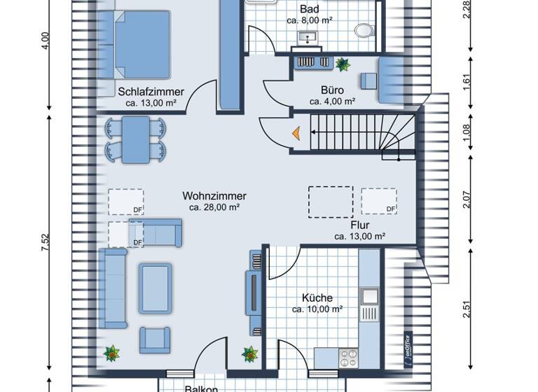 Maisonette zur Miete 1.300 € 5 Zimmer 120 m²<br/>Wohnfläche Stadtrandsiedlung Greifswald 17489