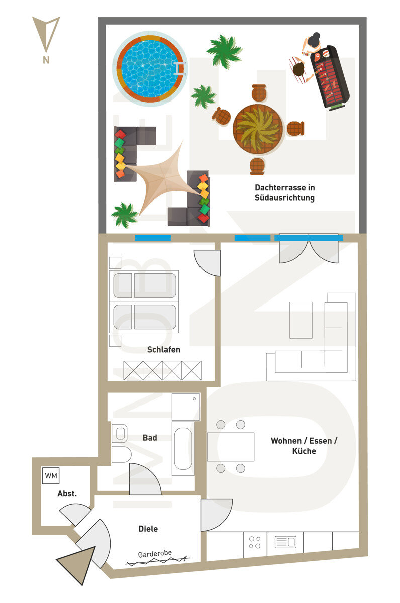 Wohnung zum Kauf 275.000 € 2 Zimmer 84 m²<br/>Wohnfläche 1.<br/>Geschoss Burglengenfeld Burglengenfeld 93133