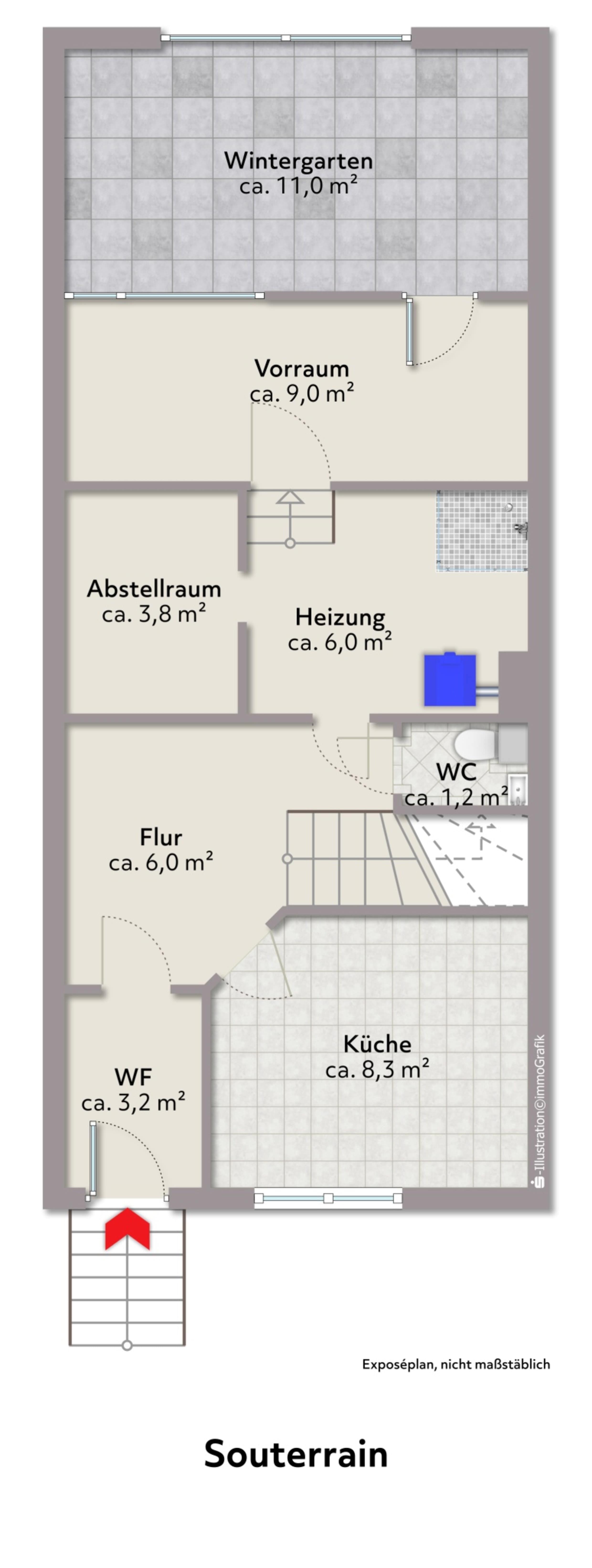 Reihenmittelhaus zum Kauf 135.000 € 3 Zimmer 85 m²<br/>Wohnfläche 139,5 m²<br/>Grundstück Oslebshausen Bremen 28239