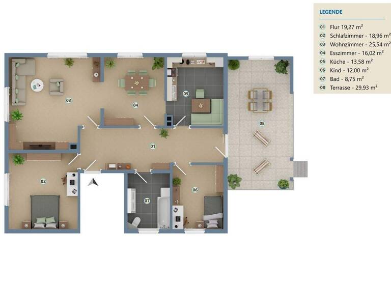 Wohnung zum Kauf 275.000 € 3 Zimmer 129 m² 2 Geschosse frei ab sofort Landrat-Pfeifer-Straße Sickenhofen Babenhausen 64832