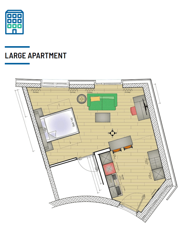 Wohnung zur Miete 1.010 € 1 Zimmer 41 m²<br/>Wohnfläche 4.<br/>Geschoss ab sofort<br/>Verfügbarkeit Himmelgeister Straße 270 Bilk Düsseldorf 40225