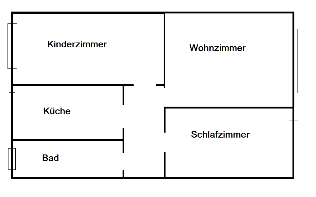 Wohnung zur Miete 394 € 3 Zimmer 56,4 m²<br/>Wohnfläche 2.<br/>Geschoss ab sofort<br/>Verfügbarkeit Blücherstraße 10 b Bad Düben Bad Düben 04849