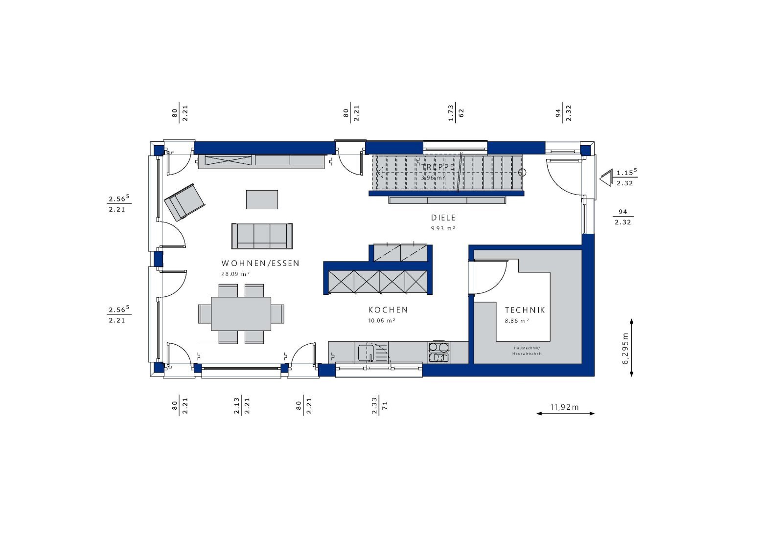 Einfamilienhaus zum Kauf 398.698 € 4,5 Zimmer 121 m²<br/>Wohnfläche 701 m²<br/>Grundstück Grüningen Donaueschingen 78166