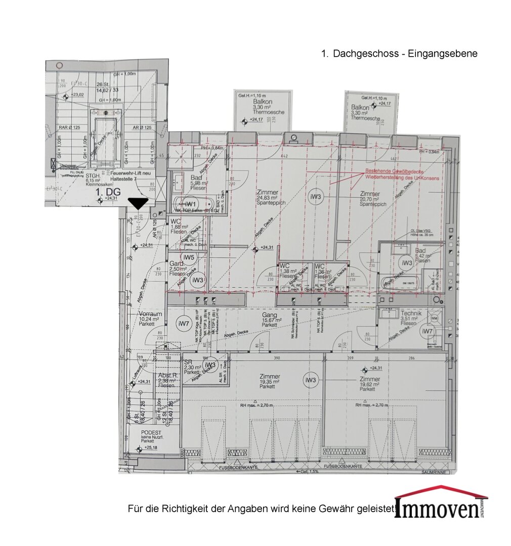 Wohnung zur Miete 5.677 € 5 Zimmer 227,3 m²<br/>Wohnfläche Spiegelgasse Wien 1010