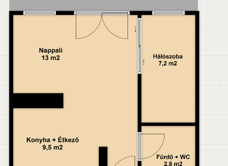 Studio zum Kauf 138.500 € 1 Zimmer 31 m² frei ab sofort Zamárdi 8621