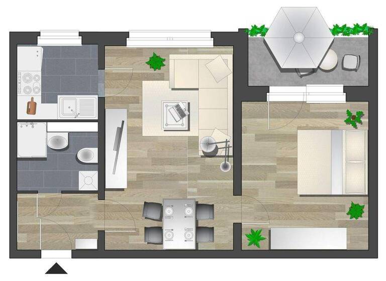 Wohnung zur Miete 276 € 2 Zimmer 45,6 m² 8. Geschoss frei ab 01.05.2026 C.-v.-Ossietzky-Str. 169 Gablenz Chemnitz 09127