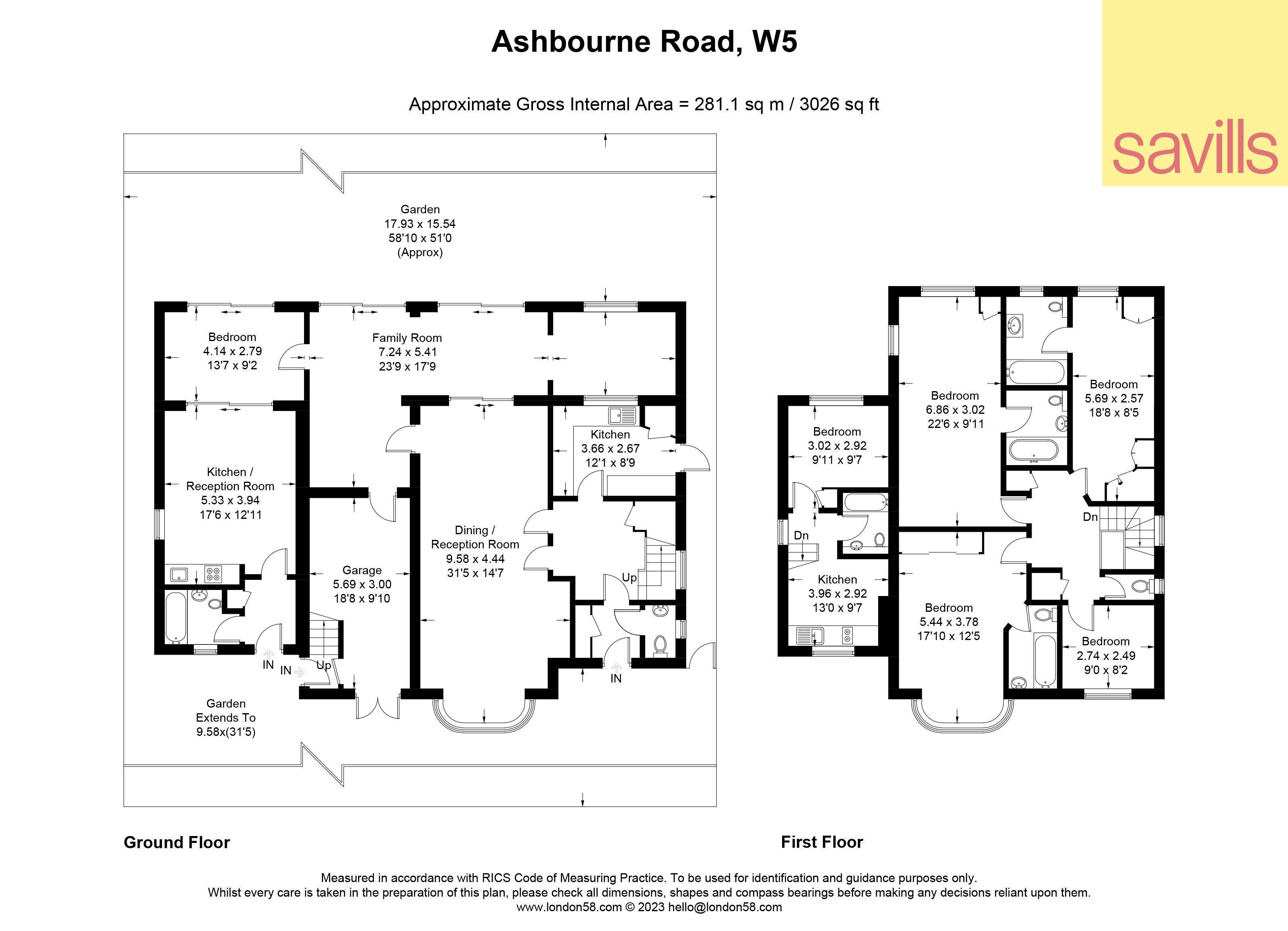 Haus zum Kauf provisionsfrei 1.764.750 € 7 Zimmer 281,1 m²<br/>Wohnfläche ASHBOURNE ROAD 45 London W5 3EH