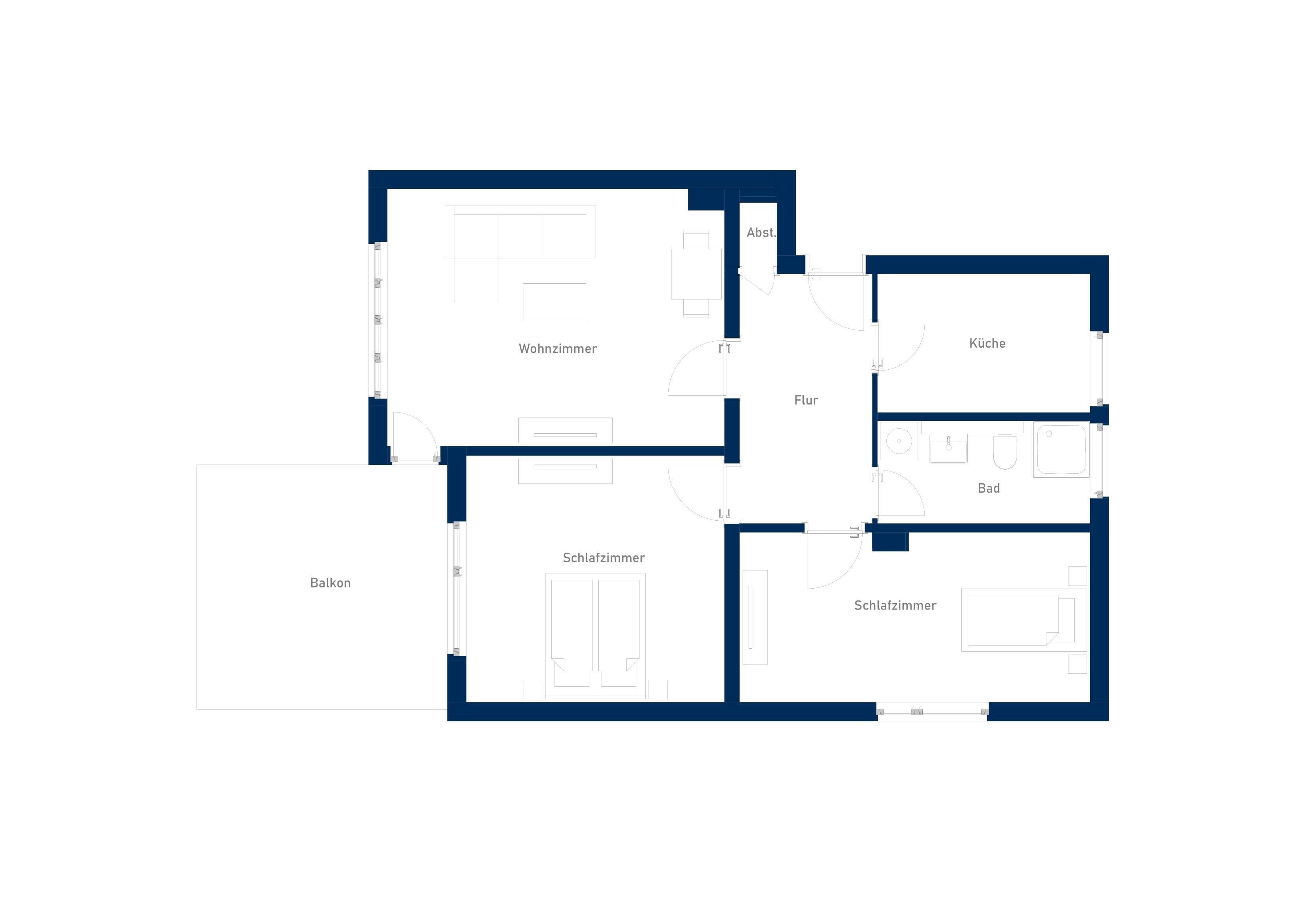 Wohnung zur Miete 2.000 € 3 Zimmer 83 m²<br/>Wohnfläche EG<br/>Geschoss ab sofort<br/>Verfügbarkeit Wedding Berlin 13407