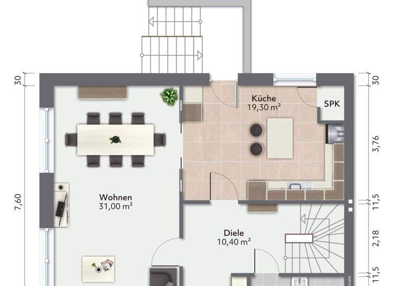 Doppelhaushälfte zum Kauf 699.000 € 5 Zimmer 129,9 m² 1.156 m² Grundstück Eißendorf Hamburg 21077