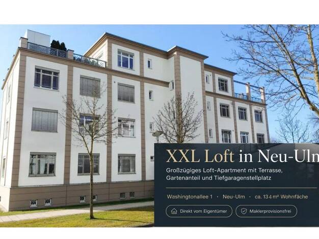 Loft zum Kauf provisionsfrei 659.000 € 3 Zimmer 134 m² EG Washingtonallee 1 Ludwigsfeld Neu-Ulm 89233