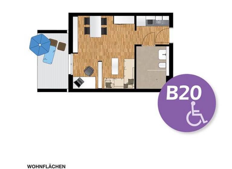 Studio zum Kauf als Kapitalanlage geeignet 121.000 € 1 Zimmer 31,3 m² Luxemburger Allee 4 Idstein 65510