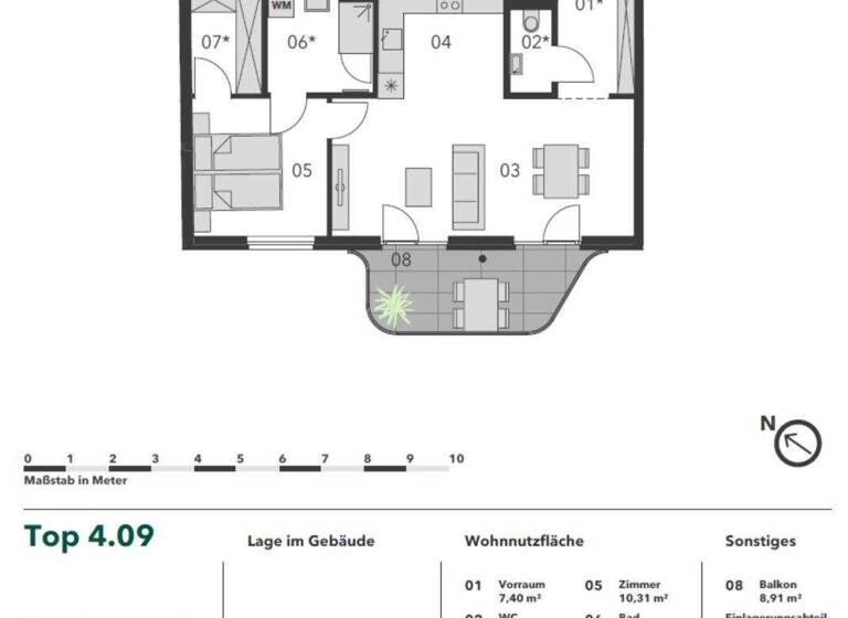 Wohnung zur Miete 1.005 € 2 Zimmer 61 m² 1. Geschoss frei ab 01.05.2026 Siebenbrunnengasse Wien 1050