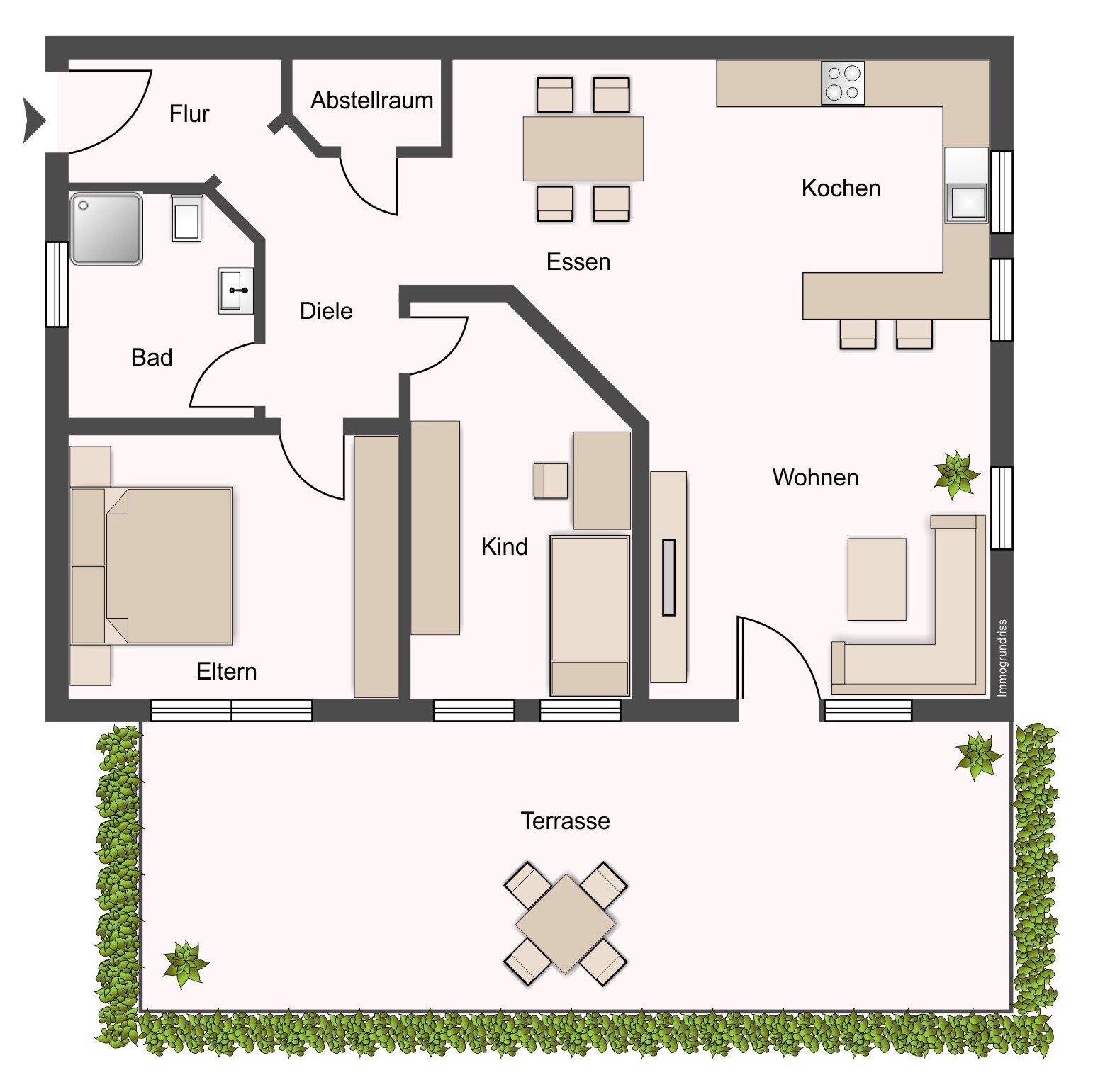 Wohnung zum Kauf 449.000 € 3,5 Zimmer 90 m²<br/>Wohnfläche EG<br/>Geschoss Auenstein Ilsfeld / Auenstein 74360