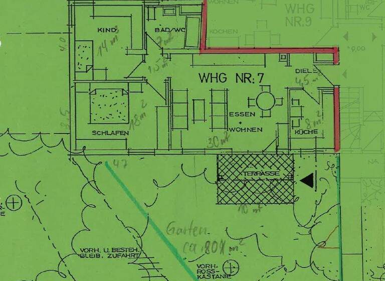 Wohnung zum Kauf 249.000 € 3 Zimmer 83,5 m² EG frei ab sofort Langenzenn 90579