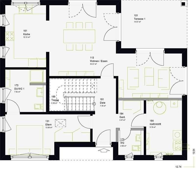 Einfamilienhaus zum Kauf 446.799 € 4 Zimmer 175 m²<br/>Wohnfläche 610 m²<br/>Grundstück Honzrath Beckingen 66701