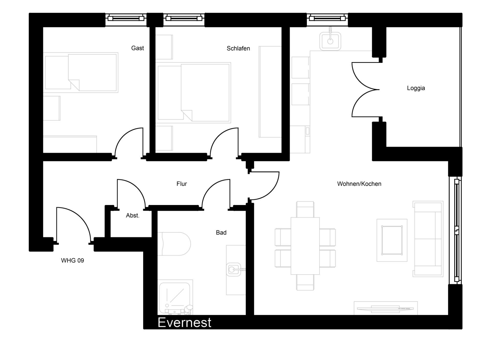 Wohnung zum Kauf 293.560 € 3 Zimmer 73 m²<br/>Wohnfläche 1.<br/>Geschoss Oeding Südlohn 46354