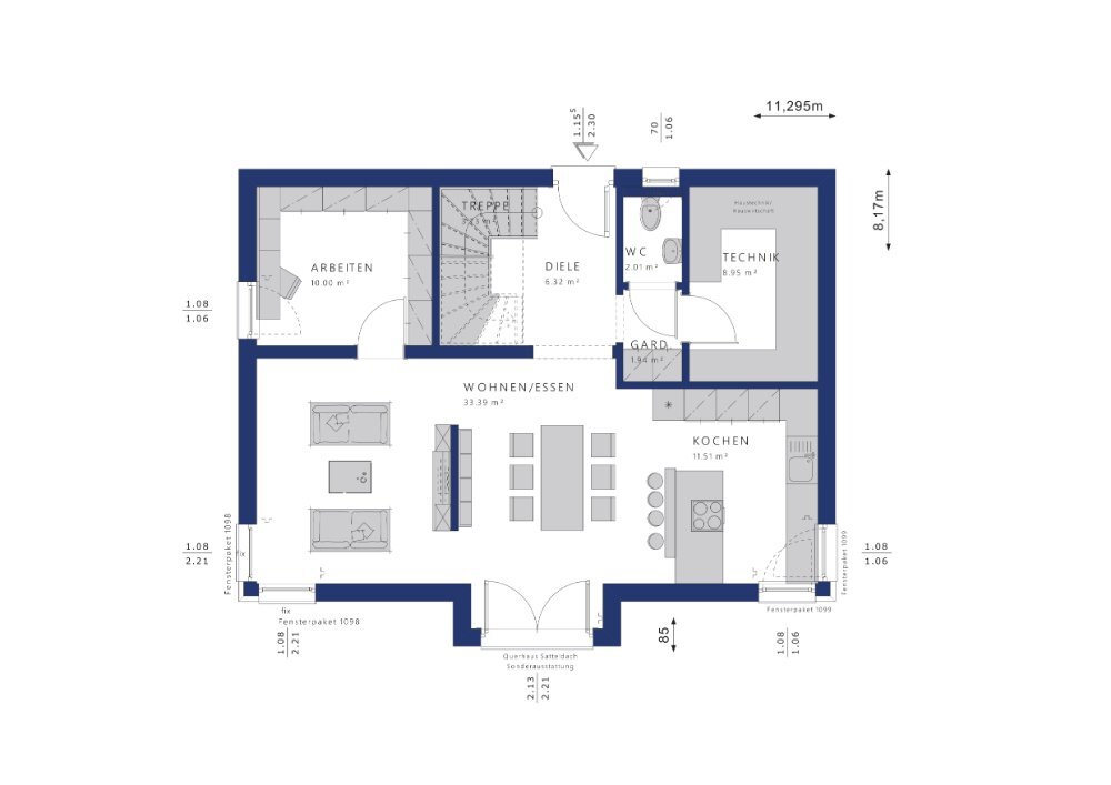 Einfamilienhaus zum Kauf 289.638 € 5 Zimmer 151 m²<br/>Wohnfläche 700 m²<br/>Grundstück Jüchsen Jüchsen 98631