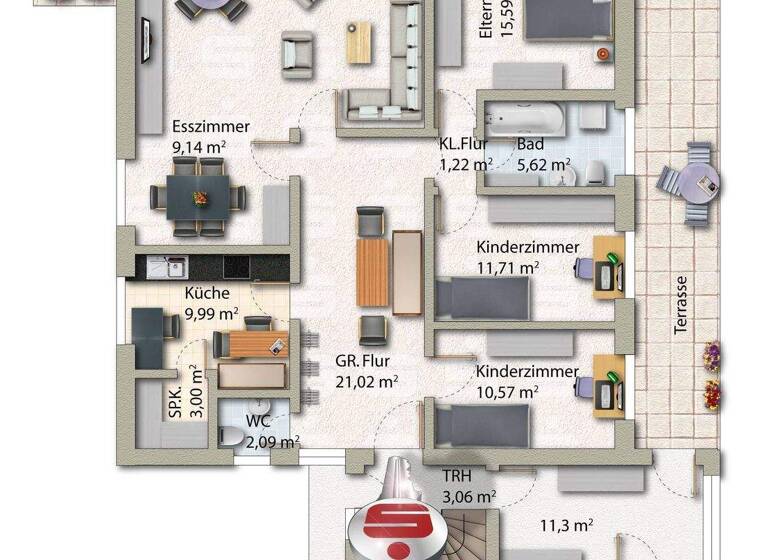 Einfamilienhaus zum Kauf 249.000 € 8 Zimmer 247 m² 1.184 m² Grundstück Barver 49453