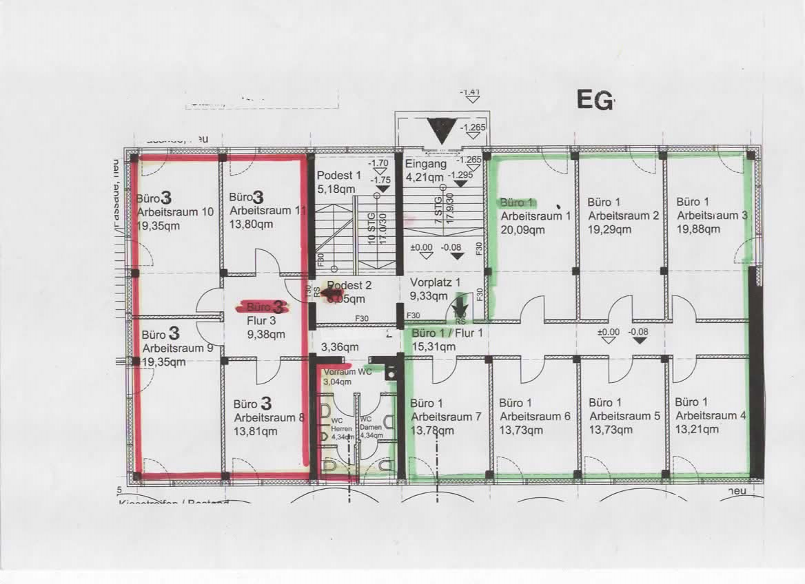 Bürogebäude zur Miete provisionsfrei 17,20 € 11 Zimmer 258 m²<br/>Bürofläche von 84 m² bis 174 m²<br/>Teilbarkeit Daimlerstr. 13 Ottobrunn 85521