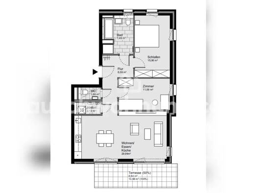 Wohnung zur Miete Tauschwohnung 1.600 € 3 Zimmer 84 m² EG Hamburg 22529