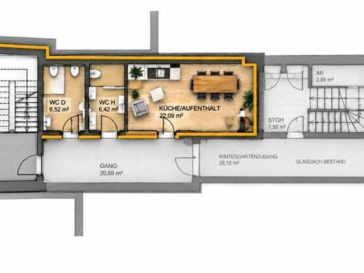 Bürofläche zum Kauf provisionsfrei 1.500 € 93 m² Bürofläche Braunau am Inn 5280