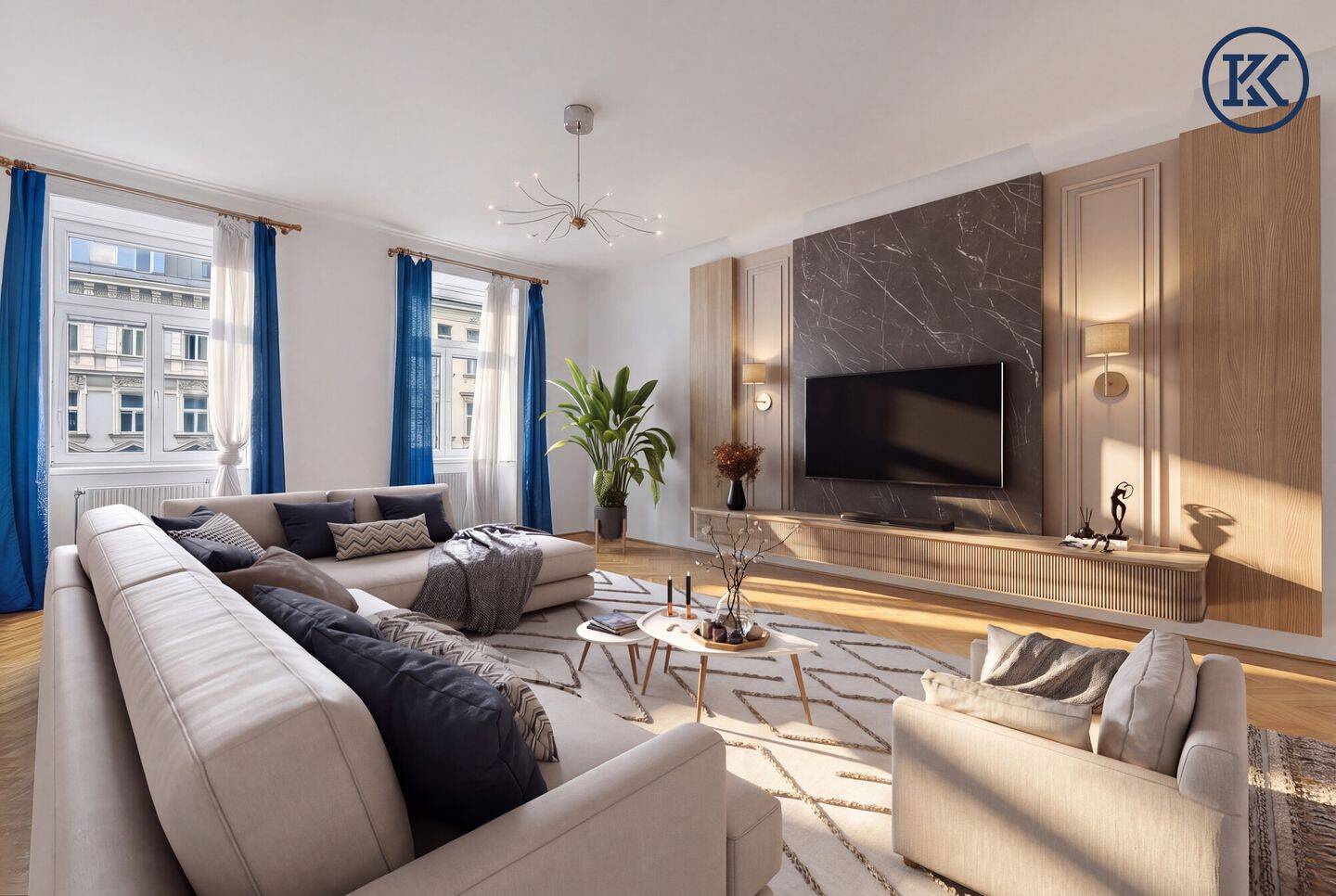 3-istabu dzīvoklis, 157 m²
