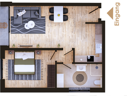 Wohnung zum Kauf - Neubau provisionsfrei 206.198 € 2 Zimmer 54 m² Leuth Nettetal 41334