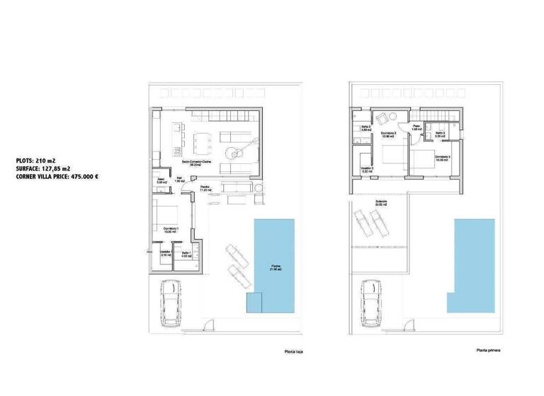 Villa zum Kauf - Erstbezug provisionsfrei 475.000 € 4 Zimmer 127 m² 210 m² Grundstück San Javier