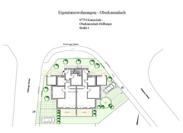 Wohnung zum Kauf provisionsfrei als Kapitalanlage geeignet 273.960 € 2 Zimmer 60 m² Höllberger Str. 1 Oberkammlach Kammlach 87754