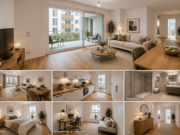Wohnung zur Miete - Erstbezug 1.656 € 3 Zimmer 85,9 m² 1. Geschoss frei ab sofort Raderberggürtel 50 Marienburg Köln 50968