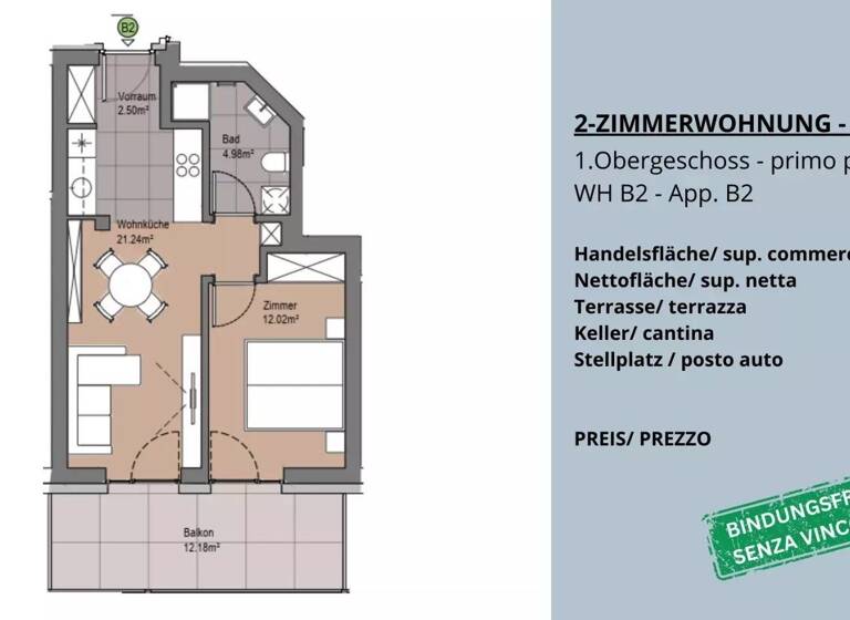 Studio zum Kauf 325.000 € 2 Zimmer 58 m² 1. Geschoss Via Catinaccio Welschnofen 39056