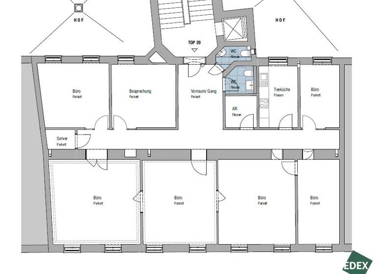 Büro zur Miete 3.976 € 8 Zimmer Riemergasse Wien,Innere Stadt 1010