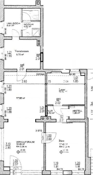 Verkaufsfläche zur Miete 863 € 5 Zimmer Fleischervorstadt Greifswald 17489