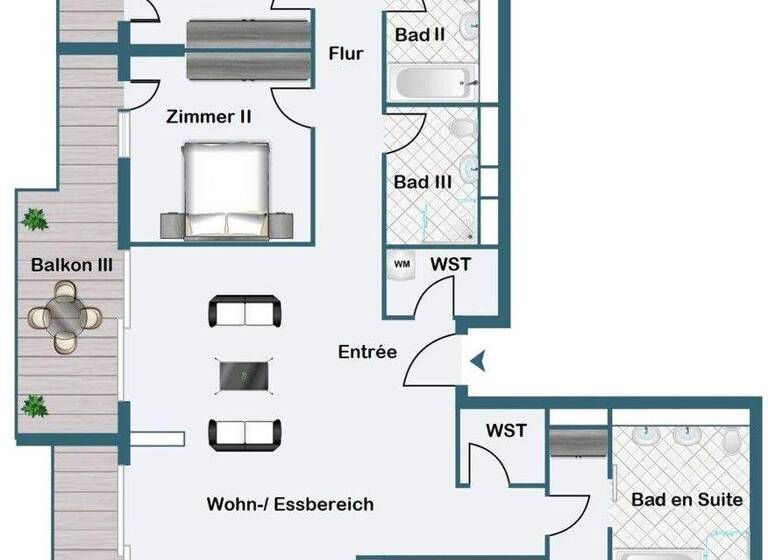 Wohnung zum Kauf - Erstbezug 2.300.000 € 5 Zimmer 200,3 m² 14. Geschoss Gallus Frankfurt am Main 60327