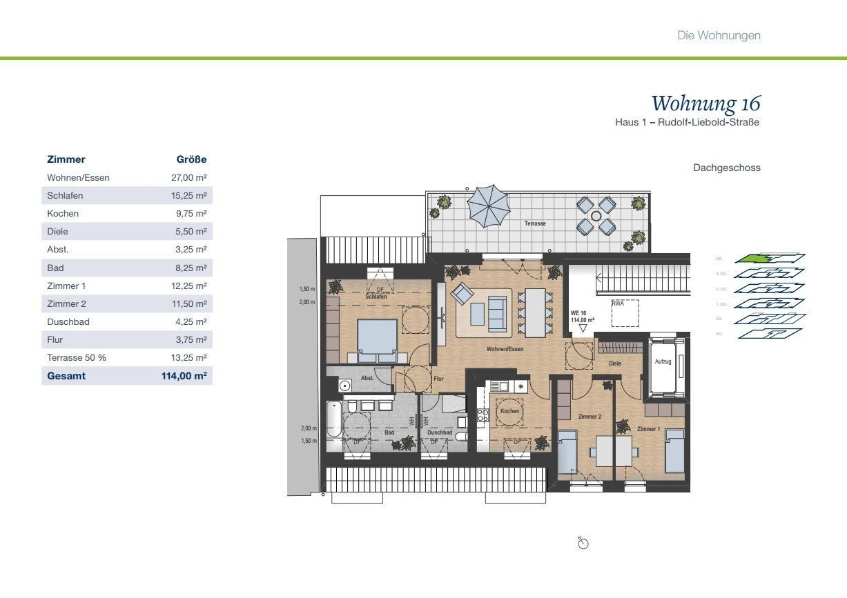 Penthouse zur Miete 1.599 € 4 Zimmer 114 m²<br/>Wohnfläche 4.<br/>Geschoss Rudolf-Liebold-Straße 8 Hilbersdorf 150 Chemnitz 09131