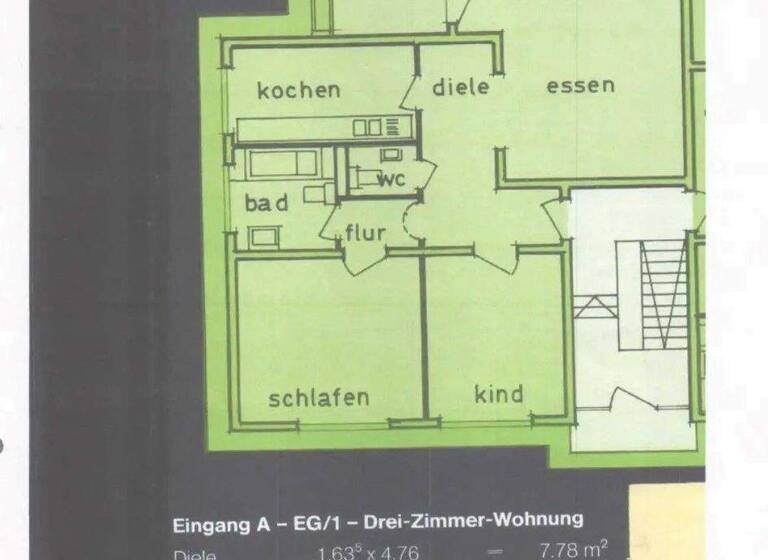 Wohnung zum Kauf 249.000 € 3 Zimmer 93 m² 1. Geschoss Hanau 63454