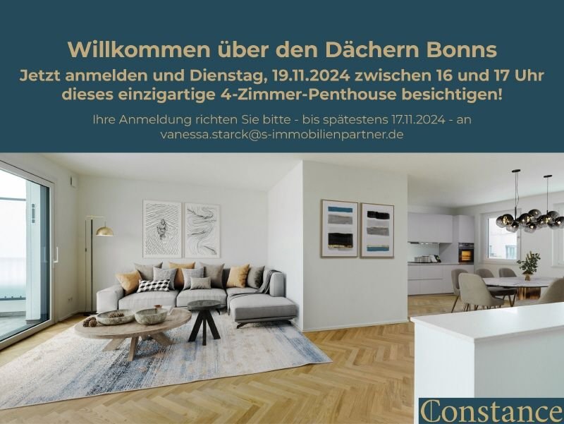 Wohnung zum Kauf provisionsfrei 1.650.000 € 4 Zimmer 138,2 m²<br/>Wohnfläche 5.<br/>Geschoss Bonner Talviertel Bonn 53115