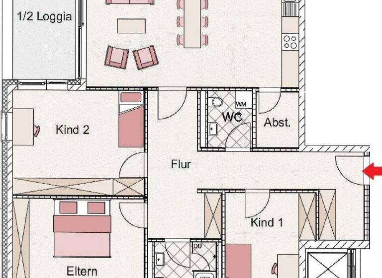 Wohnung zur Miete 1.500 € 4 Zimmer 120 m² 2. Geschoss frei ab sofort Bad Feilnbach 83075