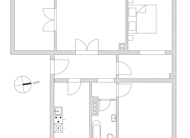 Wohnung zur Miete 765 € 4 Zimmer 90 m² 2. Geschoss frei ab sofort Friedrichstraße 32 Prenzlau 17291