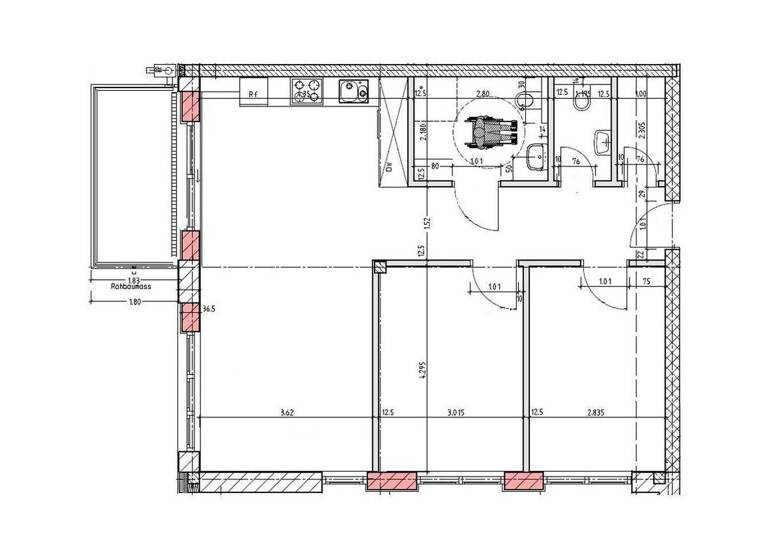 Wohnung zur Miete - Erstbezug 1.330 € 3 Zimmer 83 m² 2. Geschoss Hauptstraße 3 Ried 86510