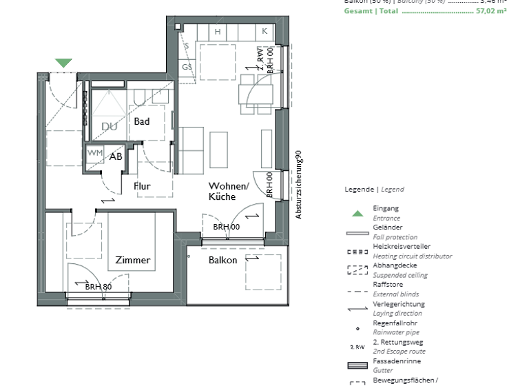 Wohnung zum Kauf - Erstbezug provisionsfrei 290.000 € 2 Zimmer 57 m² 2. Geschoss Naunhof 04683