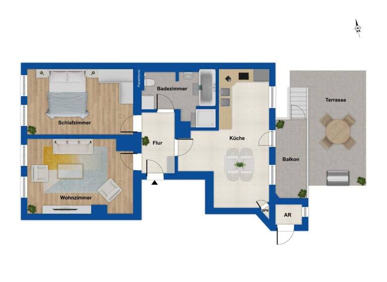 Wohnung zum Kauf 190.000 € 3 Zimmer 76,3 m² EG Anger-Crottendorf Leipzig 04318