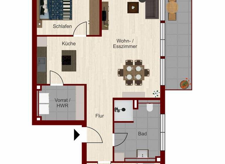 Wohnung zum Kauf 355.000 € 3 Zimmer 94 m² 1. Geschoss Staufen Syrgenstein 89428
