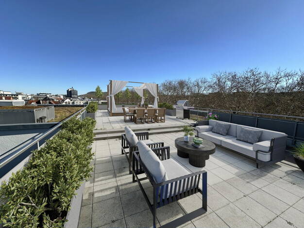 Terrassenwohnung zur Miete 2.250 € 3,5 Zimmer 162 m² 5. Geschoss Badstr. 46 Bahnhofsvorstadt Heilbronn 74072