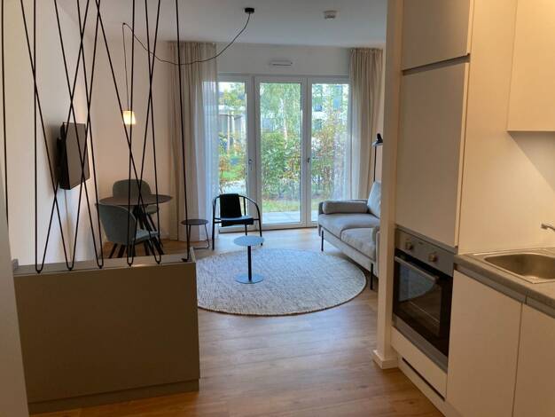 Wohnung zur Miete nur mit Wohnberechtigungsschein 805 € 1 Zimmer 36,4 m² EG frei ab 15.08.2026 Theodor-Fontane-Allee Schönefeld Schönefeld 12529