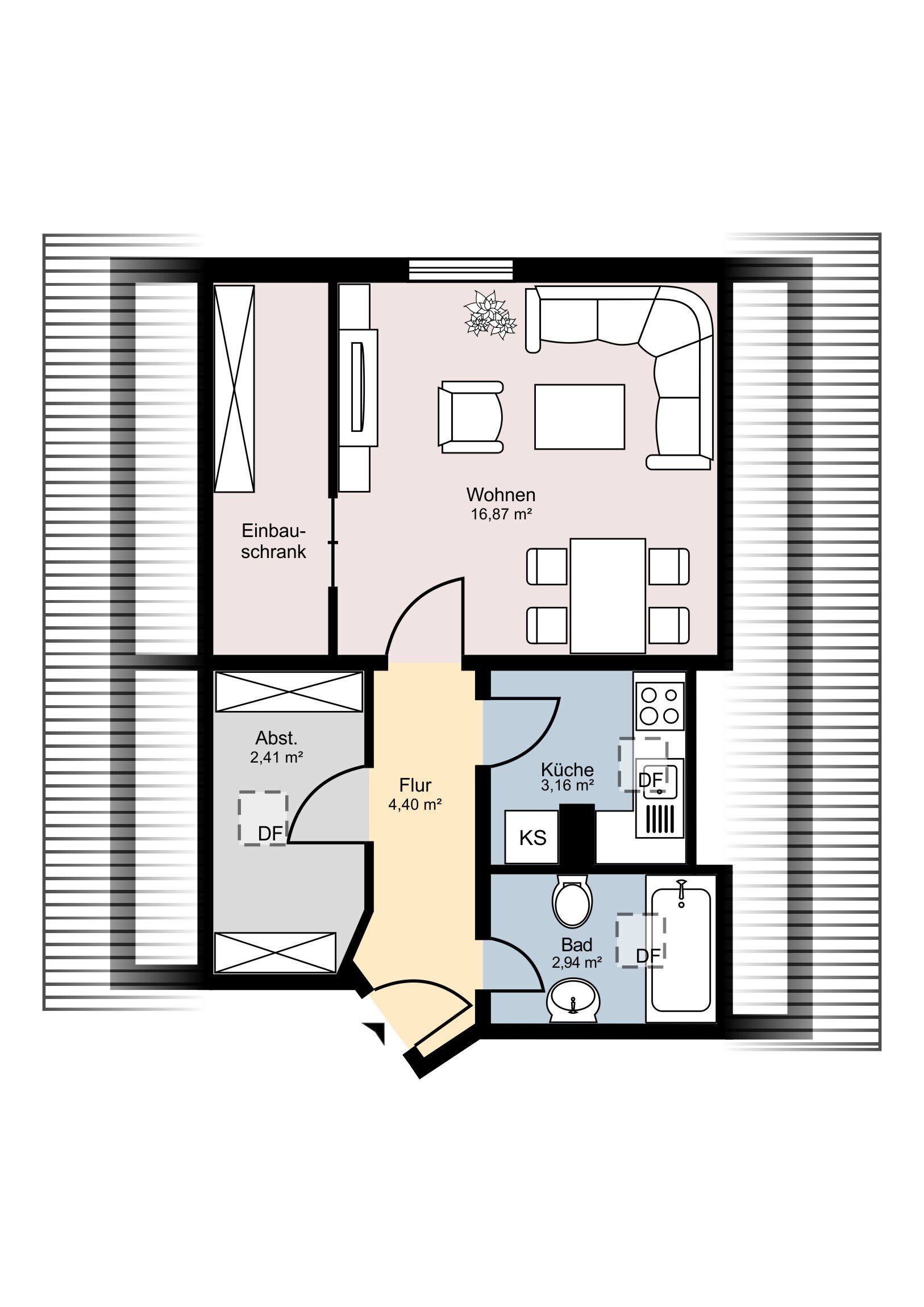 Wohnung zum Kauf 129.000 € 1 Zimmer 24 m²<br/>Wohnfläche 3.<br/>Geschoss Hermülheim Hürth 50354